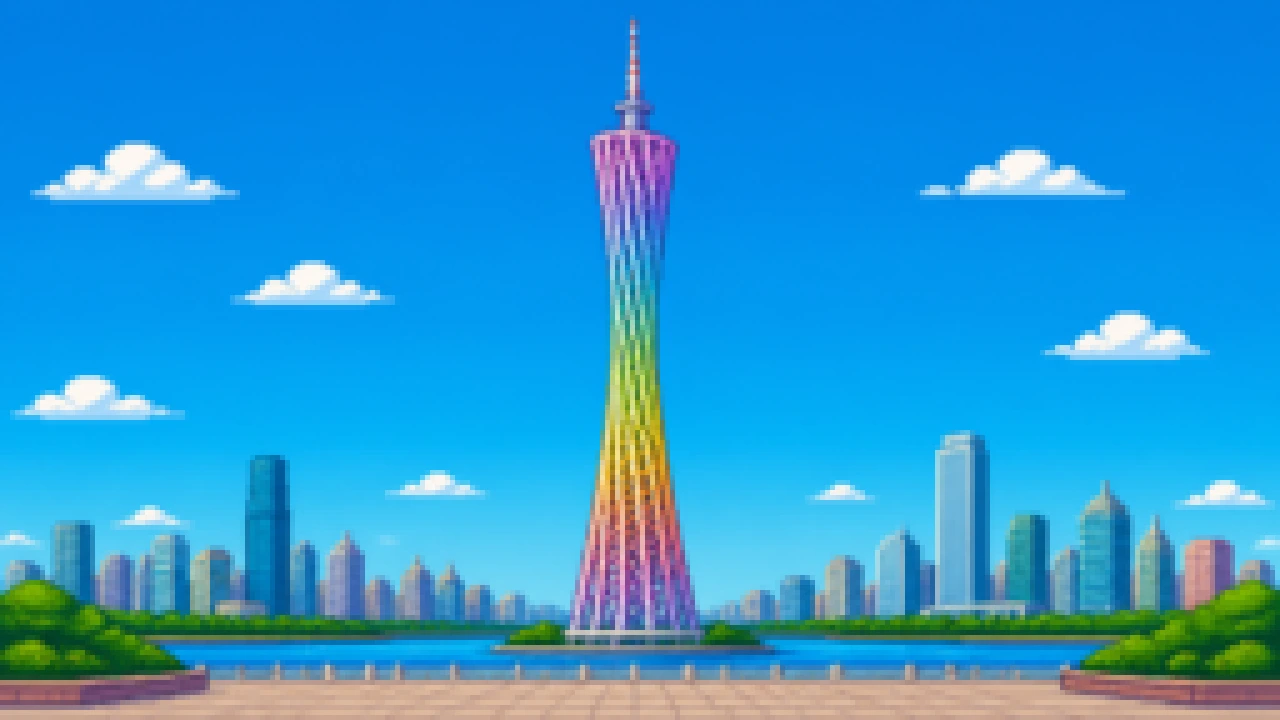 广州 · 广州塔 · 正视图